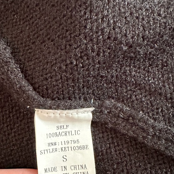 Kaitlyn Two Tone Drape Open Front Cardigan Size Small - Picture 17 of 17